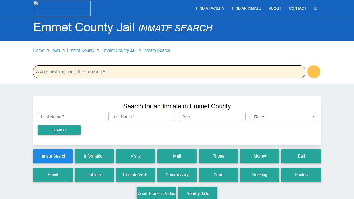 Emmet County Inmate Search & Roster Find Inmates IA